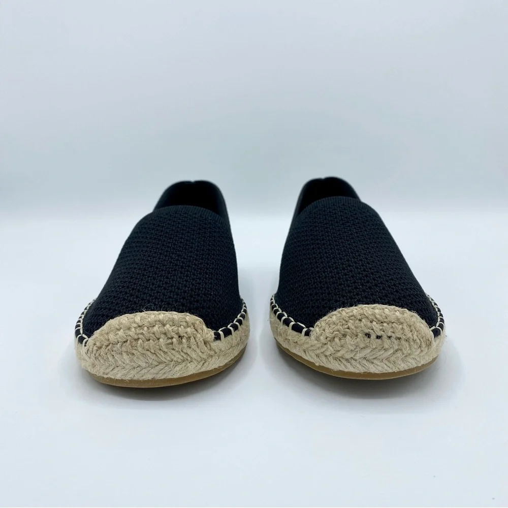 Eileen Fisher Black Live Knit Espadrille Size 5.5